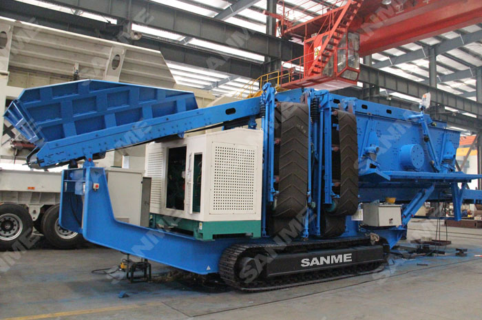 履帶式移動(dòng)篩分站 履帶式移動(dòng)篩分站