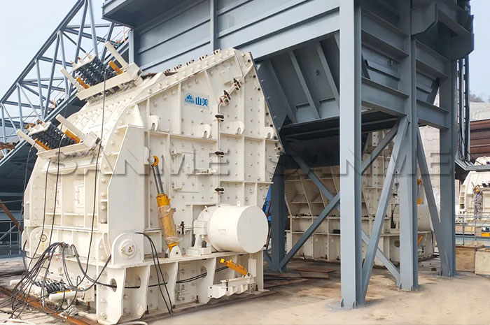 時產(chǎn)3600噸|山美大型反擊式破碎機服務(wù)于江西骨料項目