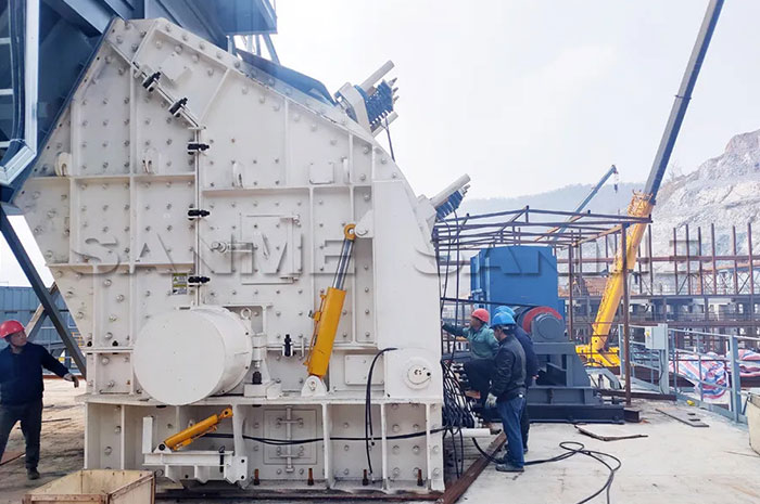 時產(chǎn)3600噸|山美大型反擊式破碎機服務(wù)于江西骨料項目