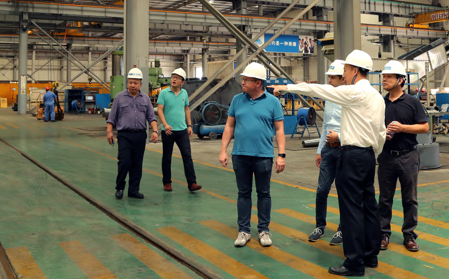 高能環(huán)境、青島合能、奧地利Thoni公司領(lǐng)導(dǎo)蒞臨山美股份考察指導(dǎo)