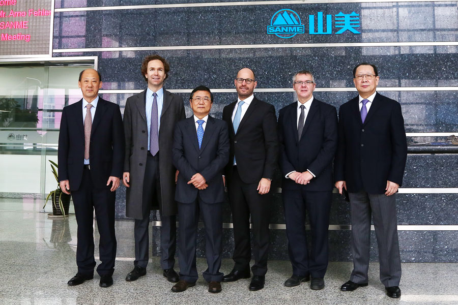 信心滿滿|德國SK集團新任董事長蒞臨山美股份參加合資公司年度董事會