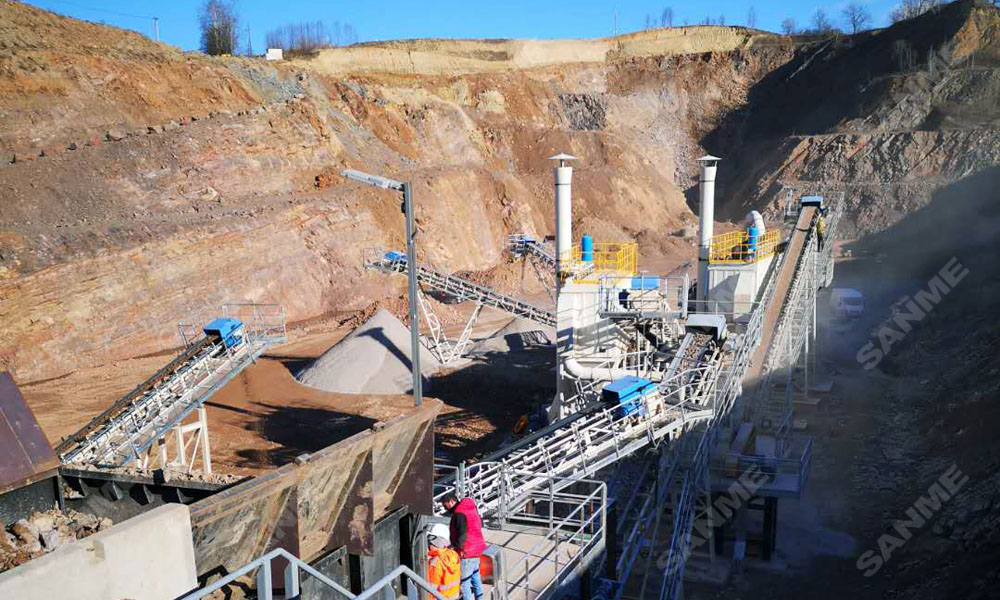 疫情擋不住中國產(chǎn)品走向歐洲 山美股份提供成套設備的骨料生產(chǎn)線調(diào)試投產(chǎn)，產(chǎn)量超預期！