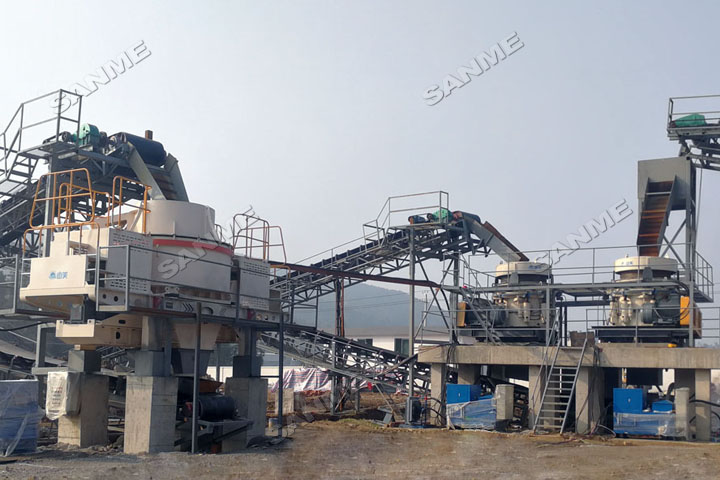 EPC項(xiàng)目進(jìn)展|浙江臨海年設(shè)計(jì)產(chǎn)能500萬(wàn)噸精品骨料生產(chǎn)線已完成設(shè)備安裝