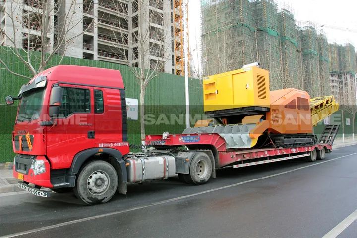 顛覆傳統(tǒng)裝車方式，山美履帶式取料機(jī)助您實(shí)現(xiàn)降本增效、節(jié)能減排！