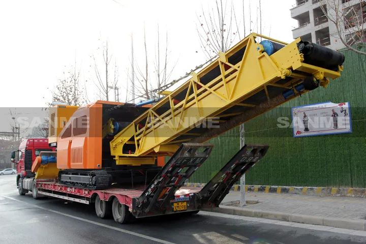 顛覆傳統(tǒng)裝車方式，山美履帶式取料機(jī)助您實(shí)現(xiàn)降本增效、節(jié)能減排！