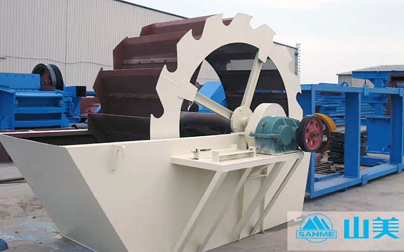 常用洗沙設(shè)備:輪斗式洗沙機(jī)