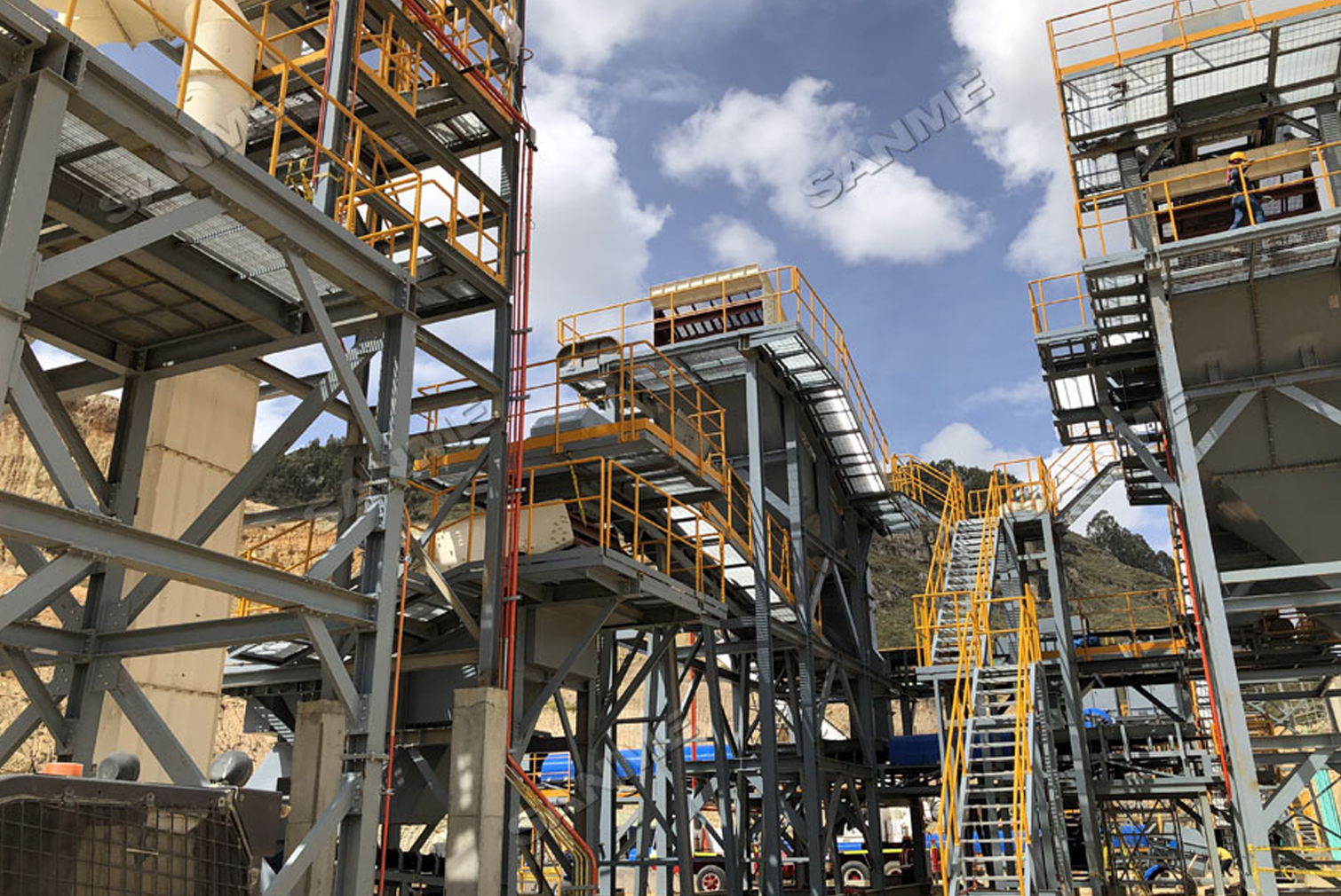 拉豪集團(tuán)骨料項(xiàng)目|由上海山美股份承建的拉豪集團(tuán)哥倫比亞骨料項(xiàng)目即將完成設(shè)備安裝