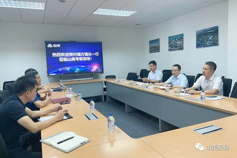 上海市奉賢區(qū)青村鎮(zhèn)黨委副書記、鎮(zhèn)長方偉一行蒞臨上海山美股份考察調(diào)研