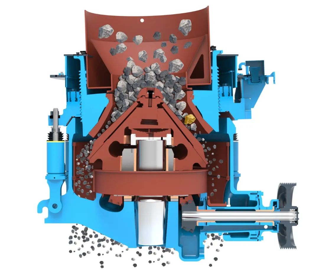 硬巖克星|山美歐星系列E-SMS圓錐破碎機(jī)無懼硬巖挑戰(zhàn)